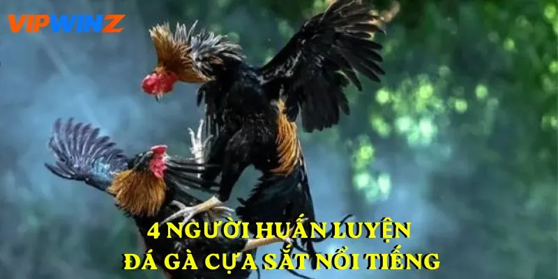 4 người huấn luyện đá gà cựa sắt nổi tiếng